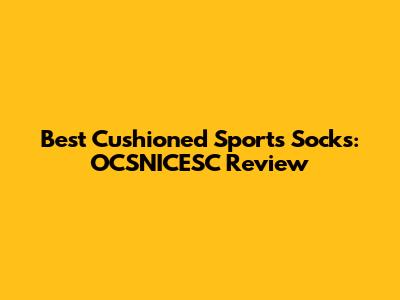Best Cushioned Sports Socks: OCSNICESC Review