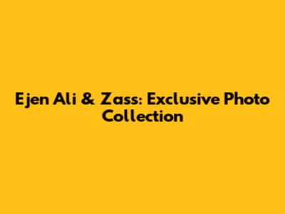 Ejen Ali & Zass: Exclusive Photo Collection