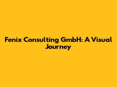 Fenix Consulting GmbH: A Visual Journey