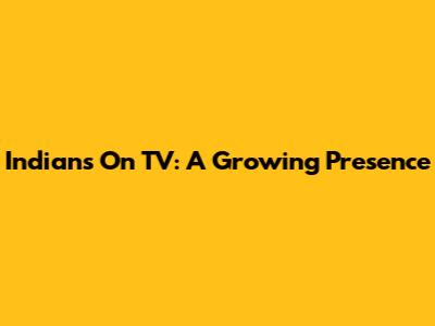 Indians On TV: A Growing Presence