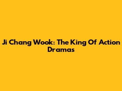 Ji Chang Wook: The King Of Action Dramas