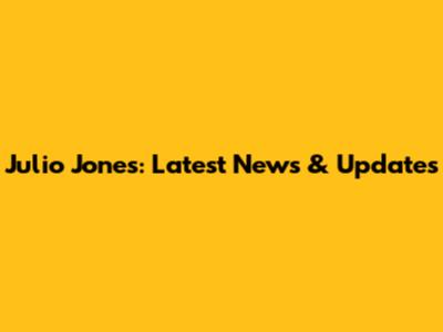 Julio Jones: Latest News & Updates