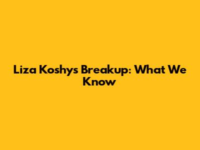 Liza Koshy's Breakup: What We Know