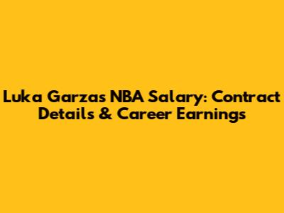 Luka Garza's NBA Salary: Contract Details & Career Earnings