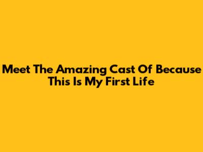 Meet The Amazing Cast Of 'Because This Is My First Life'