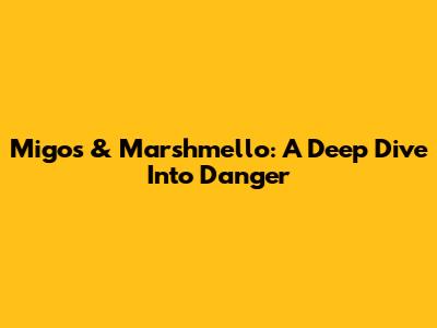 Migos & Marshmello: A Deep Dive Into 'Danger'
