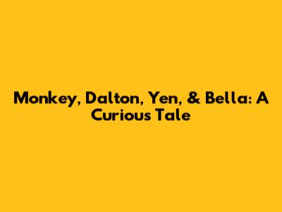 Monkey, Dalton, Yen, & Bella: A Curious Tale