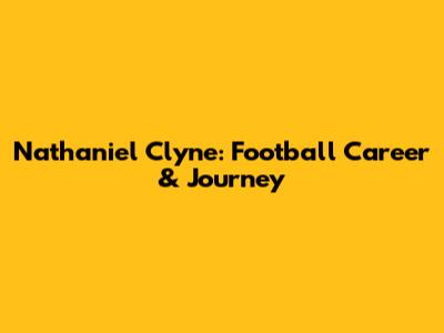 Nathaniel Clyne: Football Career & Journey