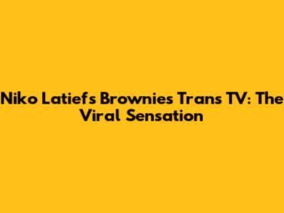 Niko Latief's Brownies Trans TV: The Viral Sensation