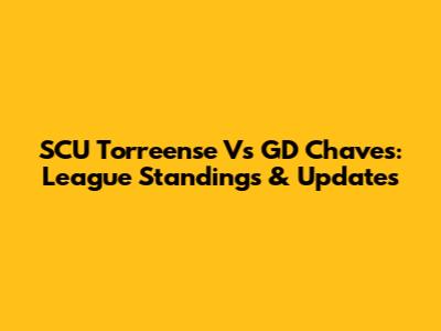 SCU Torreense Vs GD Chaves: League Standings & Updates