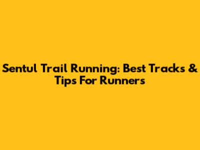 Sentul Trail Running: Best Tracks & Tips For Runners