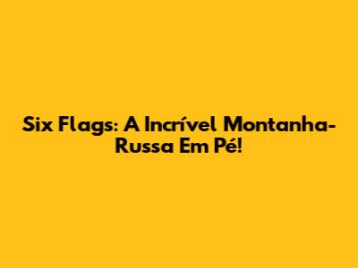 Six Flags: A Incrível Montanha-Russa Em Pé!