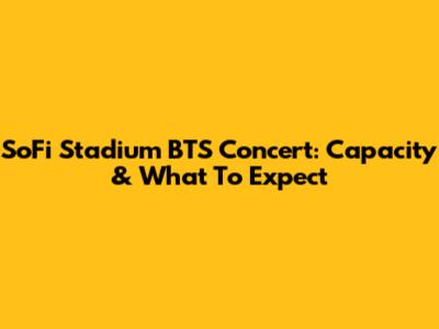 SoFi Stadium BTS Concert: Capacity & What To Expect