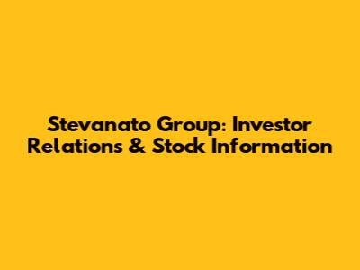 Stevanato Group: Investor Relations & Stock Information