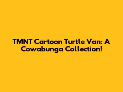 TMNT Cartoon Turtle Van: A Cowabunga Collection!