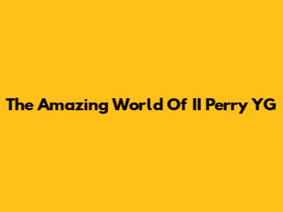 The Amazing World Of II Perry YG