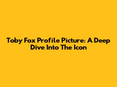 Toby Fox Profile Picture: A Deep Dive Into The Icon