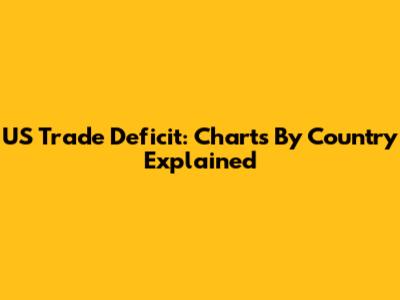 US Trade Deficit: Charts By Country Explained
